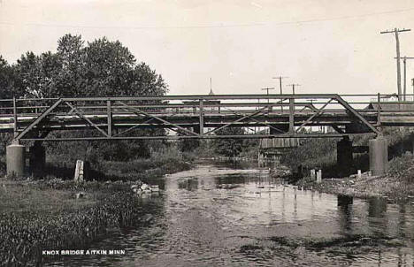 Knox Bridge, Aitkin Minnesota, 1920