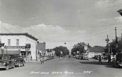Street scene, Aitkin Minnesota, 1950