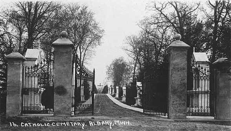 Catholic Cemetery, Albany Minnesota, 1919