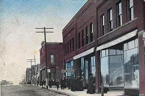 Street scene, Albany Minnesota, 1909