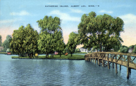 Katherine Island, Albert Lea Minnesota, 1930's