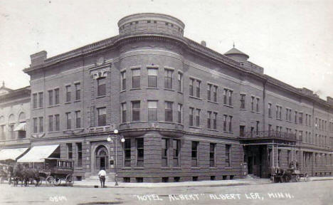 Hotel Albert, Albert Lea Minnesota, 1900's