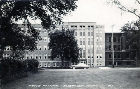 Naeve Hospital, Albert Lea Minnesota, 1956