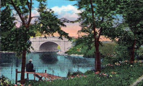 Hatch Bridge, Albert Lea Minnesota, 1940's