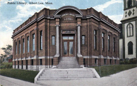 Public Library, Albert Lea Minnesota, 1916