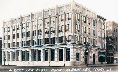 Albert Lea State Bank, Albert Lea Minnesota, 1920's