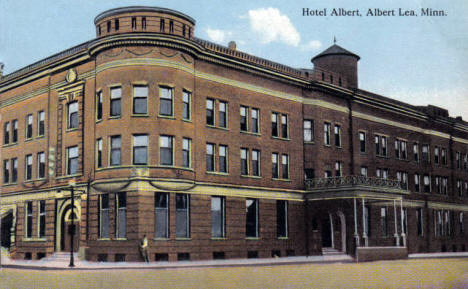 Hotel Albert, Albert Lea Minnesota, 1910's