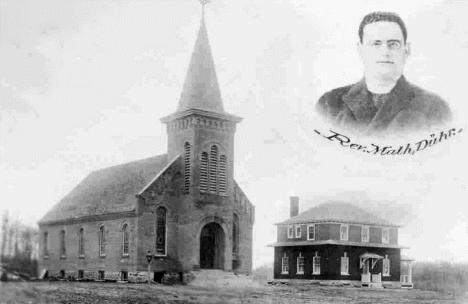 Catholic Church and Priest's Residence, Albertville Minnesota, 1909