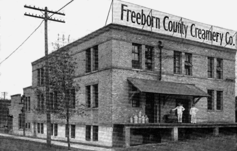 Freeborn County Creamery, Albert Lea Minnesota, 1910