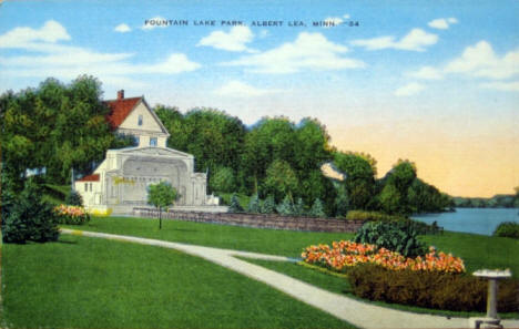 Fountain Lake Park, Albert Lea Minnesota, 1940's