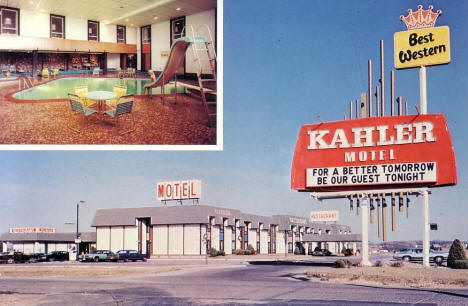 Kahler Motel, Albert Lea Minnesota, 1970's