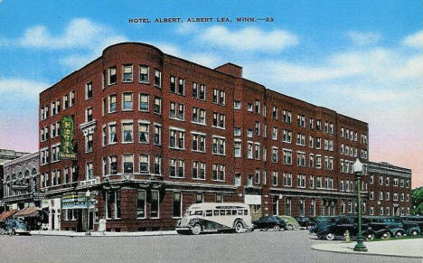 Hotel Albert, Albert Lea Minnesota, 1940's