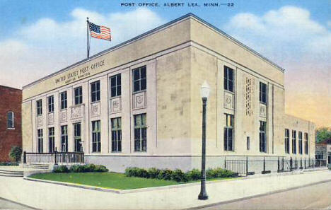 Post Office, Albert Lea Minnesota, 1940's