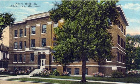 Naeve Hospital, Albert Lea Minnesota, 1927