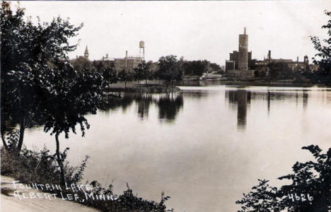 Fountain Lake, Albert Lea Minnesota, 1910's