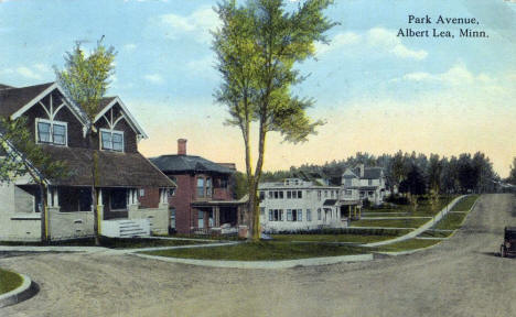 Park Avenue, Albert Lea Minnesota, 1909