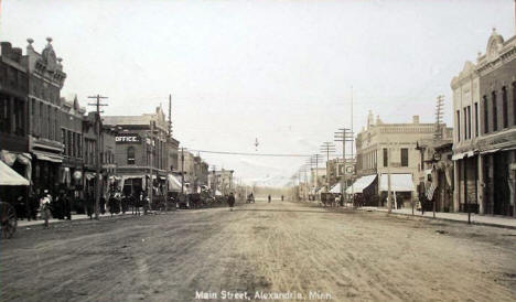 Main Street, Alexandria Minnesota, 1900's