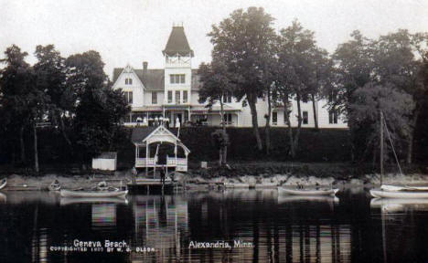 Geneva Beach, Alexandria Minnesota, 1907