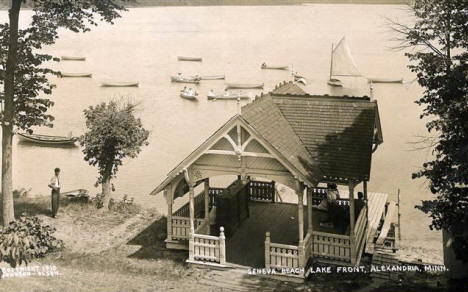 Geneva Beach Lake Front, Alexandria Minnesota, 1910