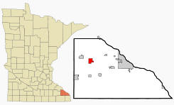 Location of Altura, Minnesota