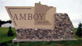 Amboy Minnesota sign
