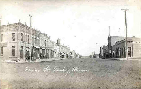 Main Street, Amboy Minnesota, 1911
