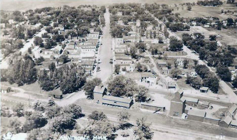 Aerial View, Annandale Minnesota, 1940's
