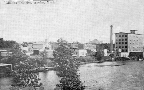 Milling District, Anoka Minnesota, 1916