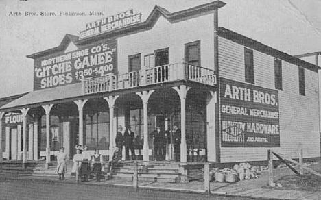 Arth Brothers Store, Finlayson Minnesota, 1914