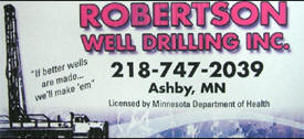 Robertson Well Drilling Inc, Ashby Minnesota