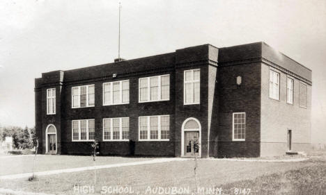 High School, Audubon Minnesota, 1938