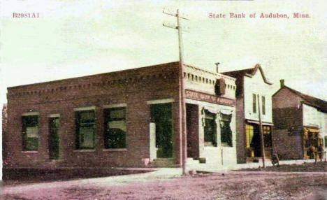 State Bank of Audubon Minnesota, 1910's?