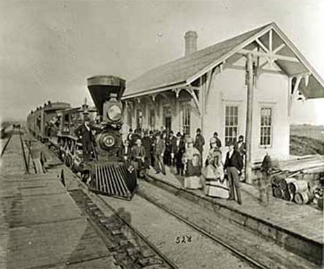 Northern Pacific Railroad Station, Audubon Minnesota, 1870
