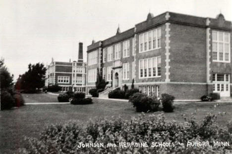 Johnson and Hearding Schools, Aurora Minnesota, 1940's