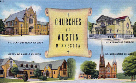 Churches of Austin Minnesota, 1951