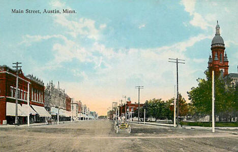 Main Street, Austin Minnesota, 1910