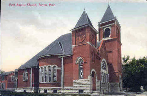 First Baptist Church, Austin Minnesota, 1910's