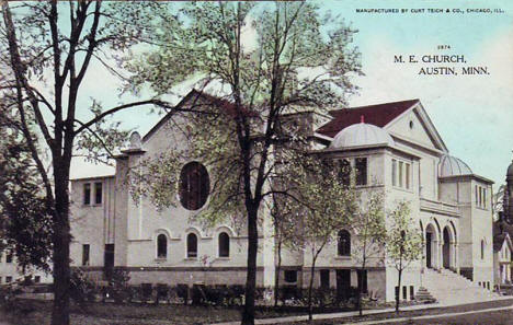 Methodist Episcopal Church, Austin Minnesota, 1910