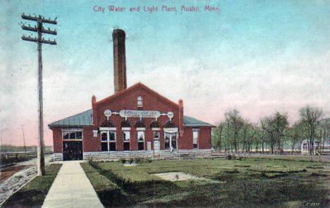 City Water and Light Plant, Austin Minnesota, 1907