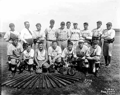 Avon baseball team, Avon Minnesota, 1931