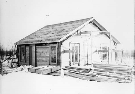 Construction of House A2, Babbitt Minnesota, 1920