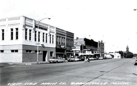 West side of Main Street, Barnesville Minnesota, 1960's
