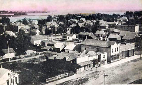 View southeast from power house, Barnesville Minnesota, 1910