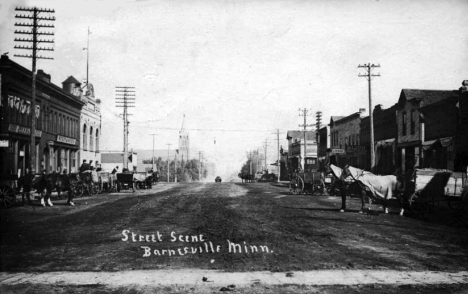 Street scene, Barnesville Minnesota, 1911