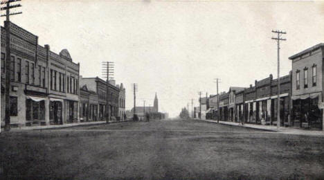 Front Street, Barnesville Minnesota, 1908