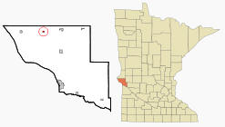 Location of Barry, Minnesota