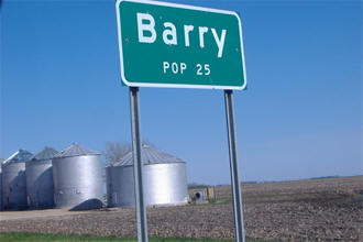 Barry Minnesota population sign