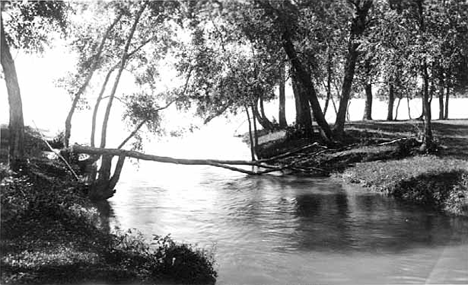 Scene along the shore of Battle Lake, 1927
