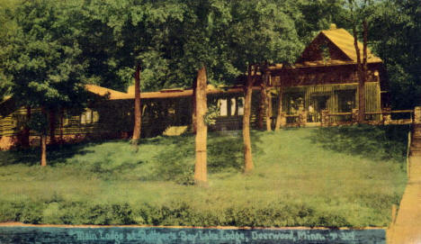 Main Lodge at Ruttger's Bay Lake Lodge, 1939