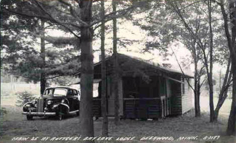 Cabin 25 at Ruttger's Bay Lake Lodge, 1940's